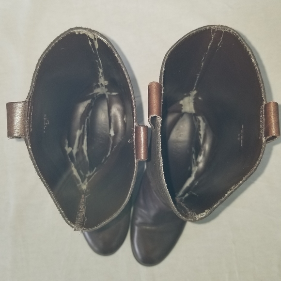 Ralph Lauren Cacey 7B leather stirrup brown boots.👢 - Picture 10 of 14
